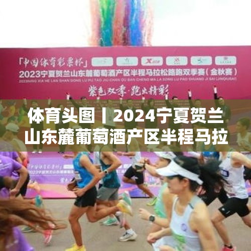 体育头图丨2024宁夏贺兰山东麓葡萄酒产区半程马拉松路跑双季赛（金秋赛）鸣枪开跑