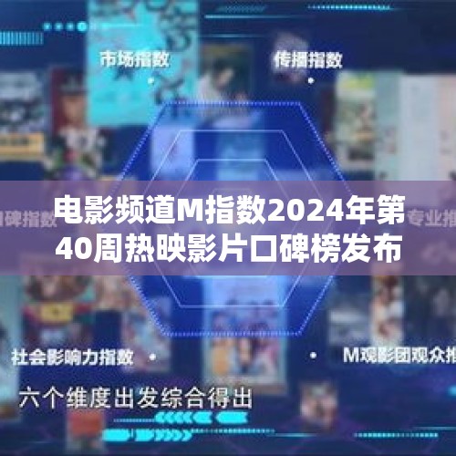 电影频道M指数2024年第40周热映影片口碑榜发布