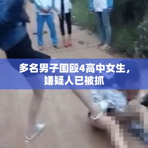 多名男子围殴4高中女生，嫌疑人已被抓