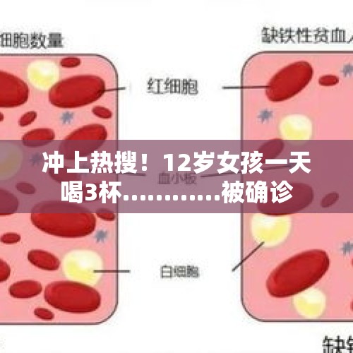 冲上热搜！12岁女孩一天喝3杯…………被确诊