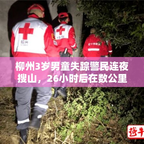 柳州3岁男童失踪警民连夜搜山，26小时后在数公里外的山上被找到，衣服已不见 - 今日头条