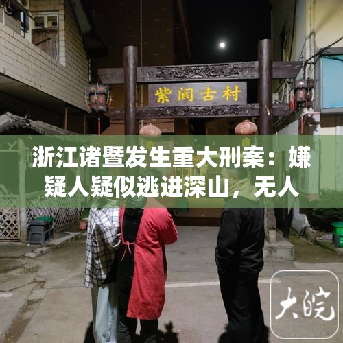 浙江诸暨发生重大刑案：嫌疑人疑似逃进深山，无人机不断绕山喊话 - 今日头条