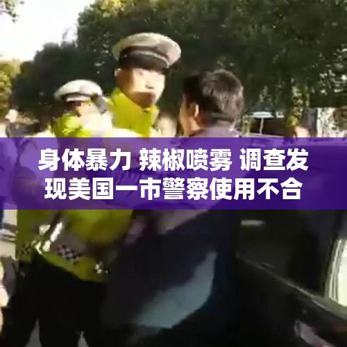 身体暴力 辣椒喷雾 调查发现美国一市警察使用不合理手段执法 - 今日头条