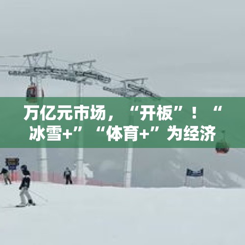 万亿元市场，“开板”！“冰雪+”“体育+”为经济发展添“热力” - 今日头条