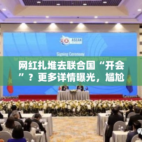 网红扎堆去联合国“开会”？更多详情曝光，尴尬了...... - 今日头条