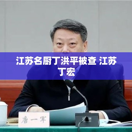 江苏名厨丁洪平被查 江苏丁宏